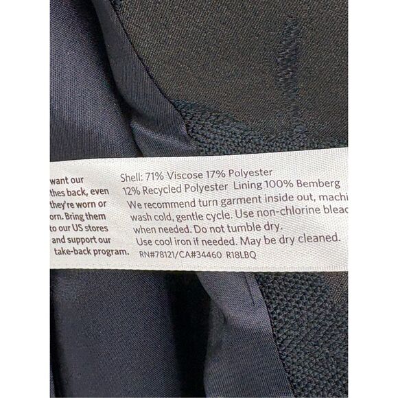 Eileen Fisher Blazer Jacket Open‎ Women Size Small Black 3/4 Sleeve - Picture 5 of 9